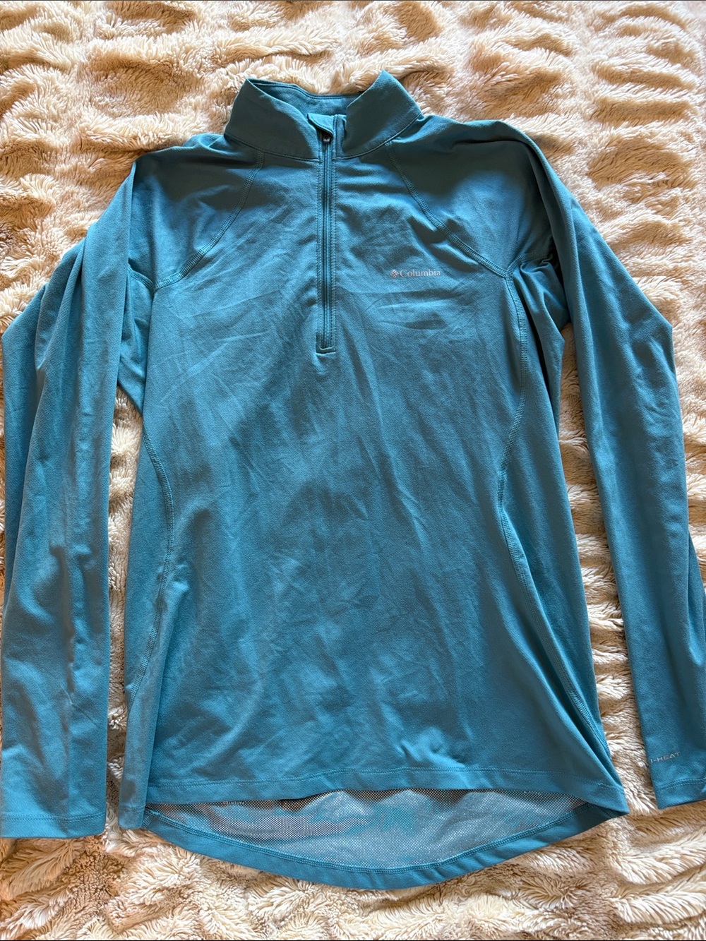Columbia Women's Teal Quarter-Zip Performance Pullover